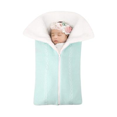 China Wholesale Baby Carriage Baby Carriage Sleeping Bag Outdoor Knitted Thick Warm Winter Breathable New for sale