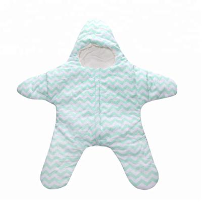 China Winter Antibacterial Warm Starfish Chevron Baby Sleeping Bag Newborn Sleeping Bags for Kids for sale