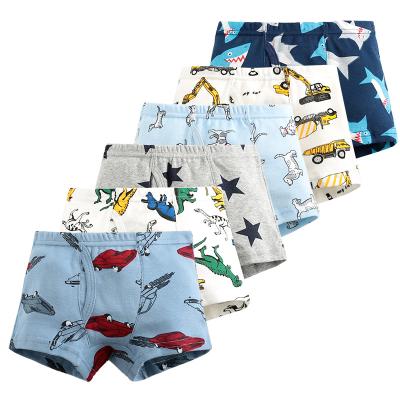 China Wholesale Children's Cartoon Dinosaur Boxers Breathable Children Underwear Boys for sale