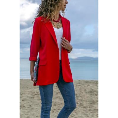 China New Fashion Women Blazer Design Solid Color Slim Fit Casual Blazers Ladies Women Anti-Shrink Latest for sale