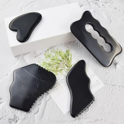 China Bian Stone Guasha Comb SI Stone JADE GUA SHA Bian Stone Gua Sha For Face Acupuncture Natural Bin for sale