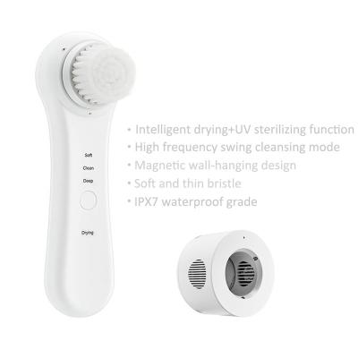 China Pore ​​Shrinking Brush 2021 New Product Ideas Skin Care Device Silicone Brush Face Electric Waterproof Facial Cleansing Brush for sale