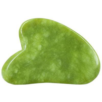 China 2020 100% natural face xiuyu jade gua sha stone rose tool white nephrite massage quartz amethyst jade guasha green xiuyan board for sale