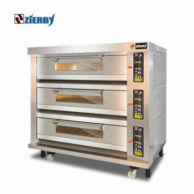 China Commercial Sourcing 12 Trays Bread Oven Commercial Pizza Oven 3 Layer Delicious Oven for sale