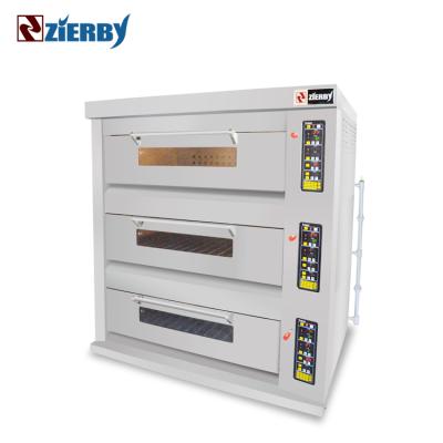 China Commercial Oven Manufacturer 3 Tray Catering Gas Bakery Bread Cake Pizza Machine Commercial Oven for sale