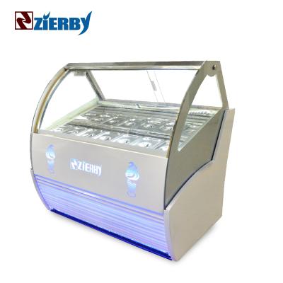 China 1.8 Meter Commercial Ice Cream Display Freezer Countertop Cabinet Single-Temperature Showcase for sale