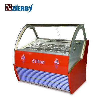 China Single-temperature 1.5 Meter Display Ice Cream Freezer Machines For Sale Showcase for sale