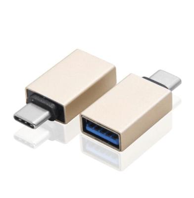 China Aluminum Laptop USB 3.1 Type C A Male To USB 3.0 A Female OTG Cnverter Adapter For Macbook for sale