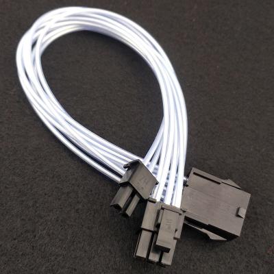 China Server ATX Stock 6+2pin Video Card Silver Extension Cable for sale