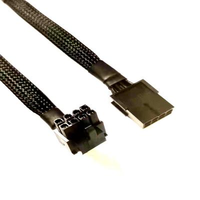 China Server Low Profile 90 Degree 8pin Female To Pin Male PCI-E GPU Power Extension Cable for sale