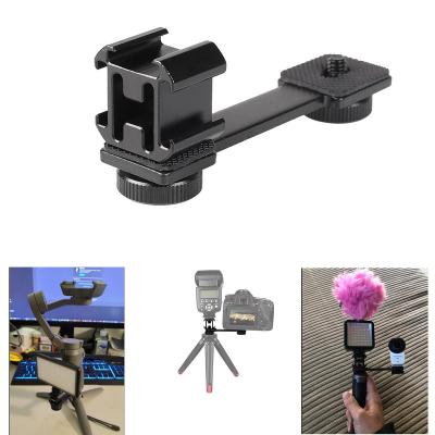 China Metal Bracket Gimbal Stabilizer Extension Bar Microphone Snap Mount For Zhiyun Smooth 4 Crane 2 Tripod Monitor LED Light DSLR for sale