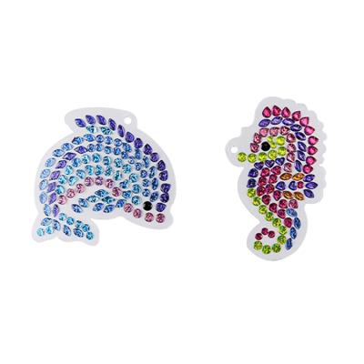 China Cheap Cartoon Sticker Factory Customized Design 3d Fish And Seahorse Wall Sticker Flower New for sale