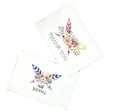 China China 24/36 /48 Assorted Package White Boxed Flower Thank You Cards And Envelope for sale