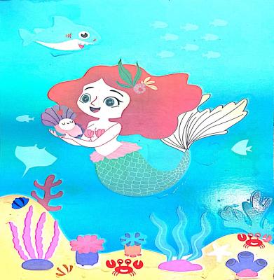 China New Arrival 4 Cards Unicorn Sea Animal Environmental Painting Toys Children Magic Water Bundle Cards Water Magic Book for sale