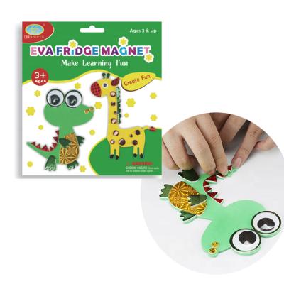 China Wholesale Giraffe And Frog Shape Cartoon Fridge Magnet DIY Animal Creative Toy for sale