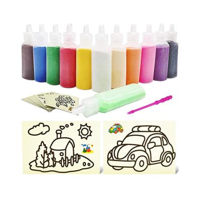 China Wrinting Drawing Children's Painting DIY Graft Sand Painting Toy for Children Drawing Kids Board Sets Picture Sand Suction Handmade Art for sale