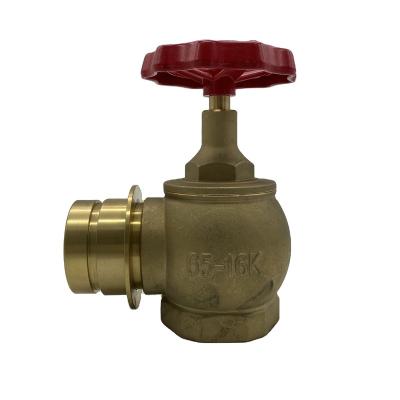 China PN16 Brass Fire Safety Drop-Off Valve with 2-1/2' Quick Connect for sale