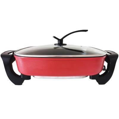 China Hotel Rectangular Electric Pizza Pan 38x30cm Stove for sale