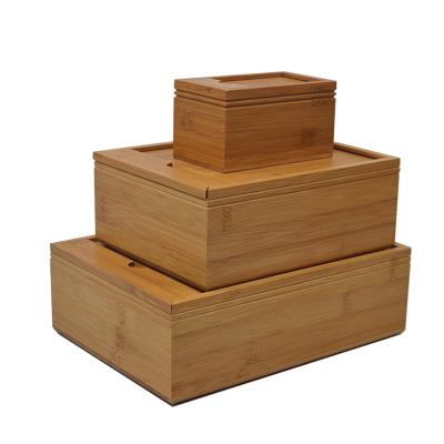 China High Grade Customized Handmade Slipping Lid Bamboo Box In Storage Stash Wooden Gift Box Large Memory Packaging Wooden Box For Keepsake for sale