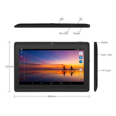 China Educational Tablet PC 7 Inch Q88 Kids Learning Mini Android Laptop Quad Core 512MB+4GB for sale