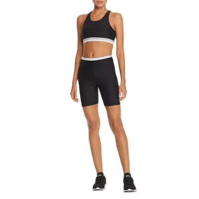 China Anti-Static Wholesale Women Cutout Sports Bra And Bike Shorts Set for sale