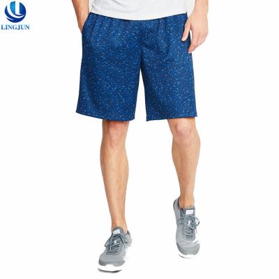 China Manufacturer Breathable Quick Dry Printed Mesh Sports Gym Shorts For Men for sale