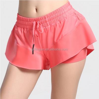 China Hot Selling Antibacterial Custom Made Summer Quick Dry Women Jogging Running Fitness Pants Yoga Shorts for sale