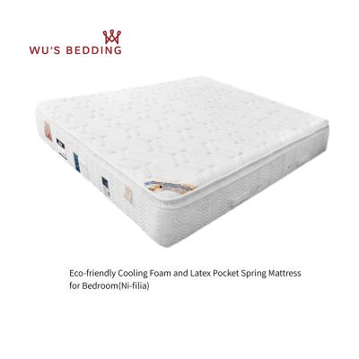 China Cooling Foam and Latex Pocket Cooling Bed Mattress, Euro Top, Dust Mite Proof Hard, Eco-Friendly for sale