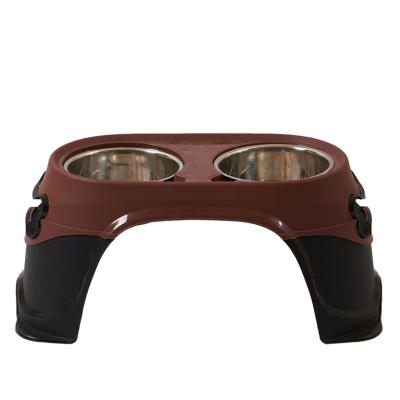 China Non-automatic Factory Direct Pet Food Bowl Covered Silicone Feeding Elevated Dog Bowls for sale