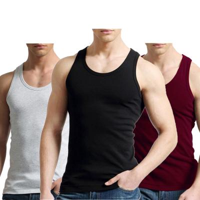 China Custom Logo Male QUICK DRY 100% Cotton Vest Summer Wear Fitness Gym Fitness Tops Slim Casual Tank Tops Mens Cool Hot Sale Sleeveless Cool for sale