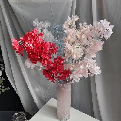 China Wholesale High Quality Beautiful Artificial Flower Simulation Colorful Wedding Flower Multiple Colors Silk Branches Artificial Flower For Wedding Room Decoration for sale