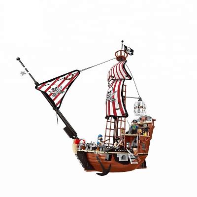 China JIE-STAR 579pcs building block toy set ship building pirates for preschool kids 20914 for sale