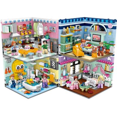 China Girl play eco-friendly material plastic blocks best selling bathroom building bricks legou toys in house for kids for sale