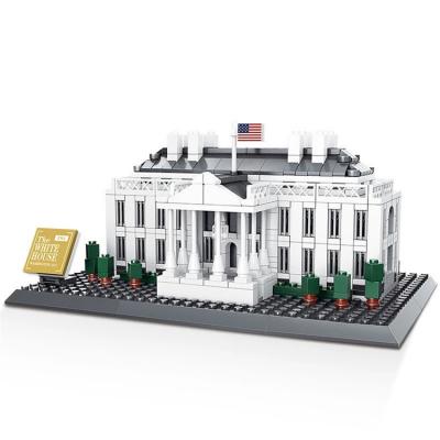 China High Quality American Construction Toy Blocks For Kids Of Wange Educational Building Model Of The White House Of Eco-friendly Material for sale