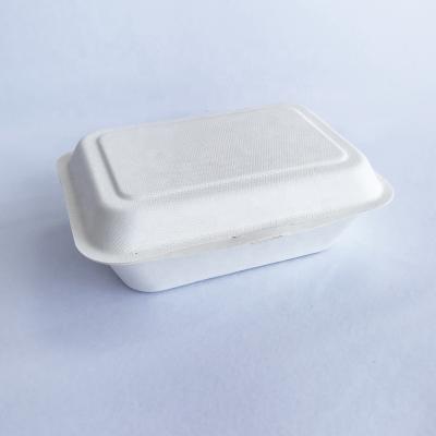 China Cheap Disposable Sugarcane Bagasse Tableware Food Tray Customize Paper Box For Food Packaging for sale