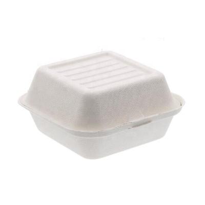 China Disposable Sushi Togo Food Container Sugarcane Burger Box Tableware Sets for sale