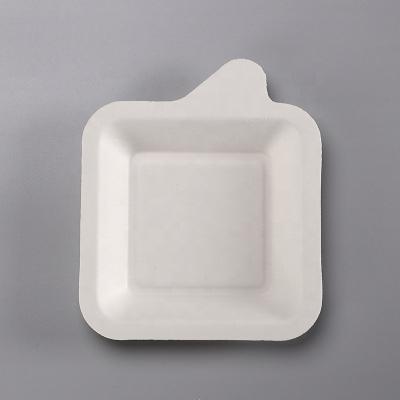 China New Arrival Birthday Bagasse Dinner Tray Disposable Cardboarddishes Set Tableware With Divider Laptop Tray For Lunch for sale