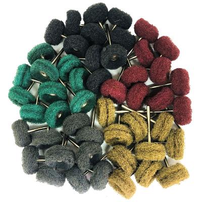 China 20pcs/set Mini Drill Abrasive Brush Nylon Buffing Polishing Wheel with 3mm Shank for Dremel Rotary Tool Accessories Set RZ0555 for sale