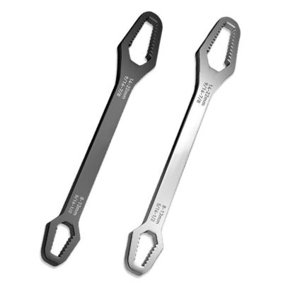 China Universal Stainless Steel 8-22mm Adjustable Panel Torx Key Glass Wrench Self-Tightening Dual Head Torx DIY Tools For Factory for sale