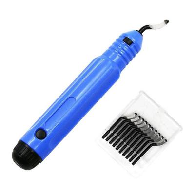 China Portable Handle Hand Burr Trimming Knife NB1100 Plastic Handheld Edger Removing Deburring Tool with 10pcs BS1010 Blades NM879 for sale