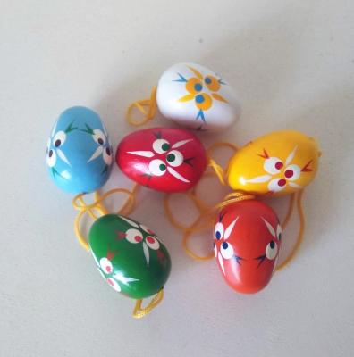 China China Hanging Easter Decoration Small Wooden Eggs For Sale for sale