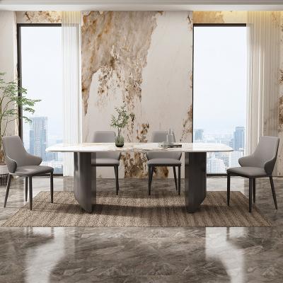 China Customized Marble dining table set modern dining tables dining room furniture table for sale