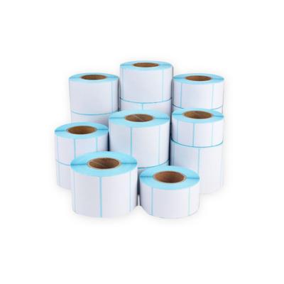 China Thermal Barcode Barcode Printing Thermal Paper 150 100 50 40 60 Label Sticker Adhesive Label Paper for sale