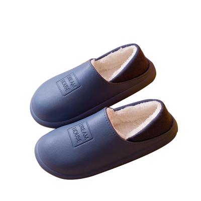 China Fashion Trend Round Toe Flat Lazy Loafers Female Winter Shoes EVA Waterproof Women Casual Slippers Soft Comfortable Indoor And Outdoor for sale