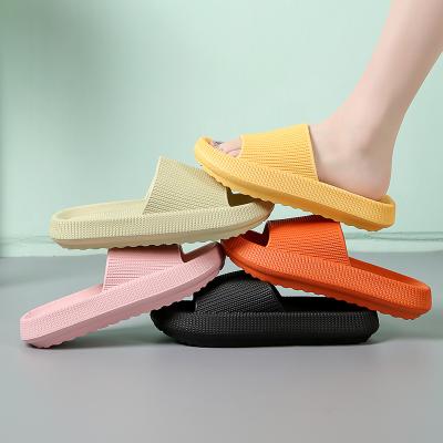 China Fashion trend summer home fashion shoes bathroom sandal men and women non-slip thick bottom slippers for sale