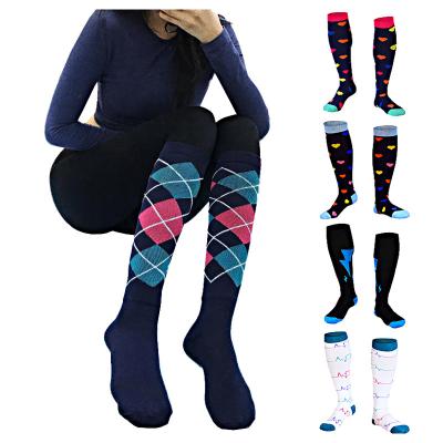 China Wholesale QUICK DRY Custom Logo Sports Socks Manufacturers Custom Women's Cotton Bike Compression Socks Gym Exercise for sale