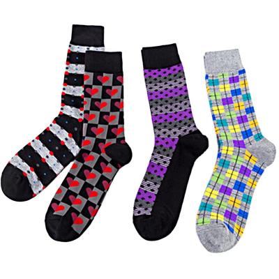 China Factory Wholesale QUICK DRY custom sock Logo Color Stripe Pattern Of men's bamboo socks novel and interesting high quality socks for sale