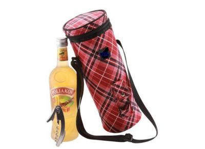 China Round ice insulated cooler bag single wine bottle bags for sale