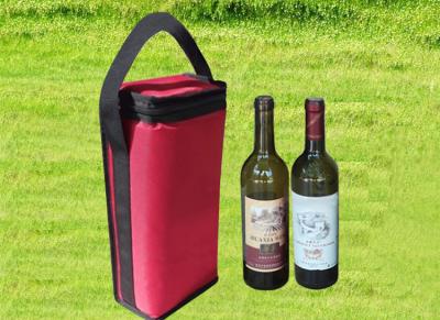 China 1680D oxford insulated cooler box wine bottle box for two wines for sale