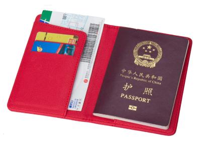 China customized advertising LOGO Business passport holder high-grade passport cover PU ticket holder short passport bag for sale